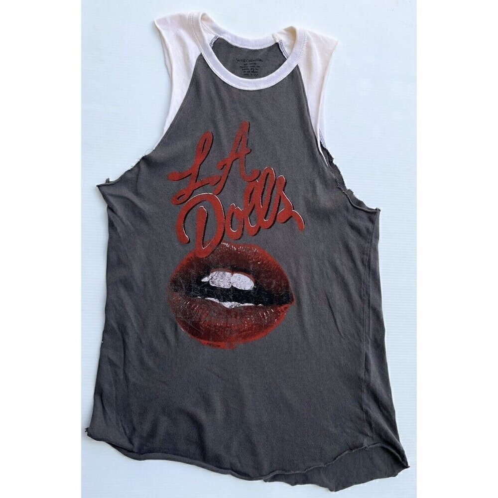 Swell LA Women's Dolls Sleeveless Casual Beach Raglan Top Charcoal Size S M L - Picture 9 of 9